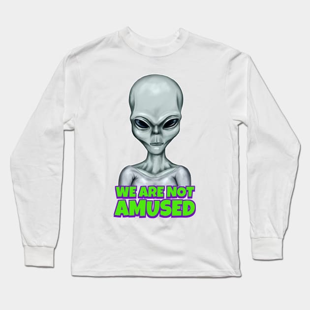 Unamused Alien Long Sleeve T-Shirt by Atomic Blizzard